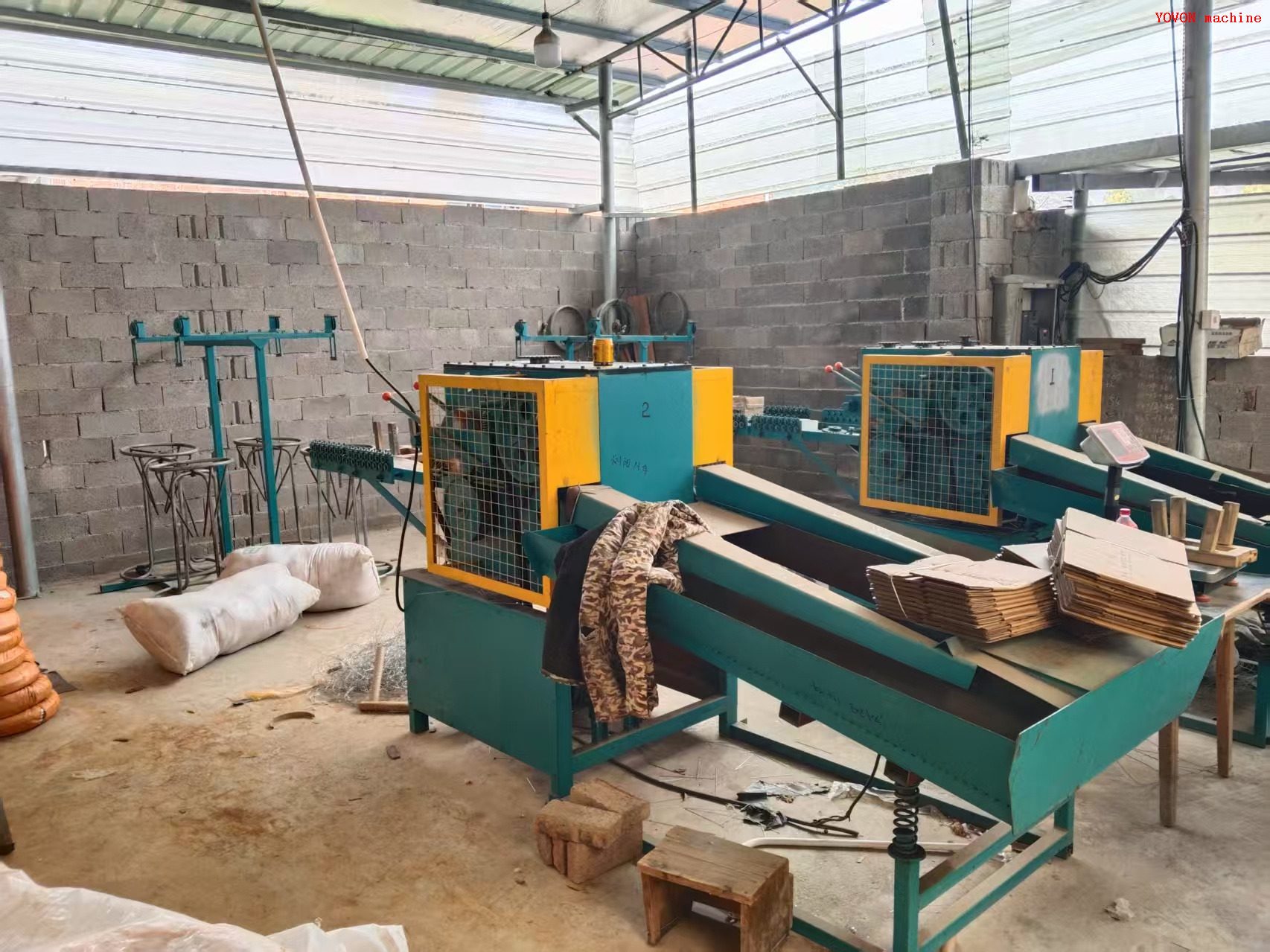 Firework Sparkle Galvanized Steel Wire Straighten and Cutting Machine