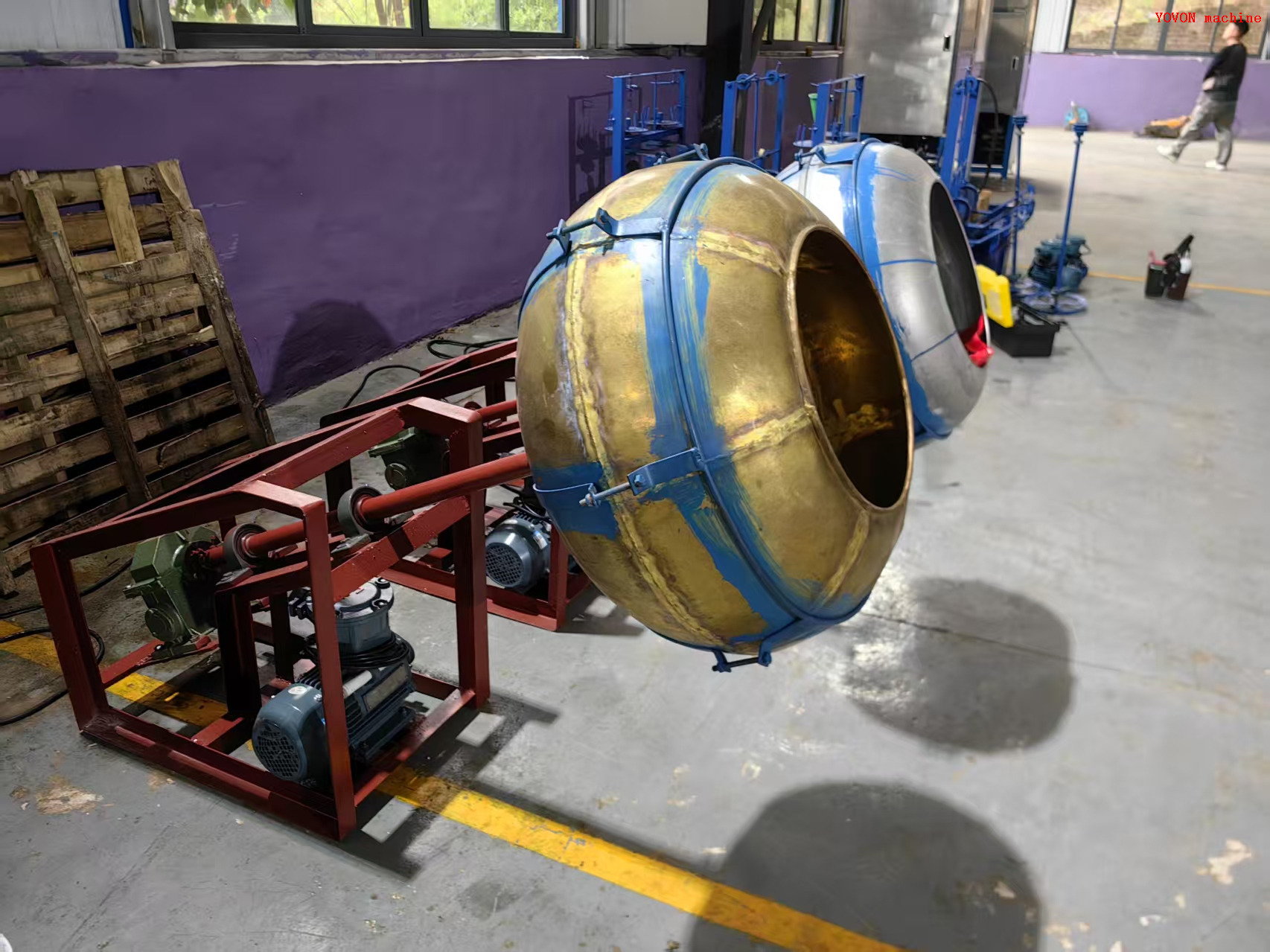 Fireworks Color Ball Alloy Can Mix Machine