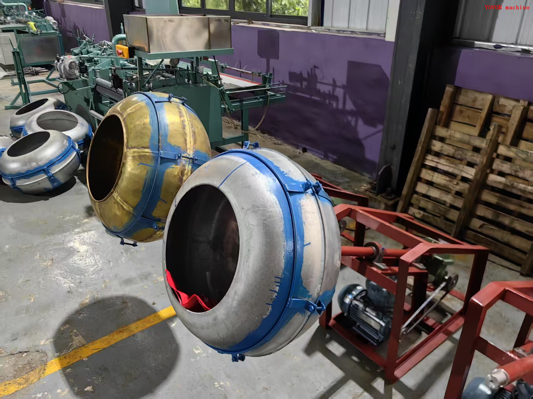 Fireworks Color Ball Alloy Can Mix Machine