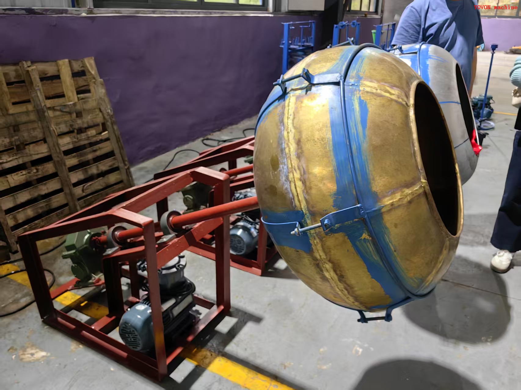 Fireworks Color Ball Alloy Can Mix Machine