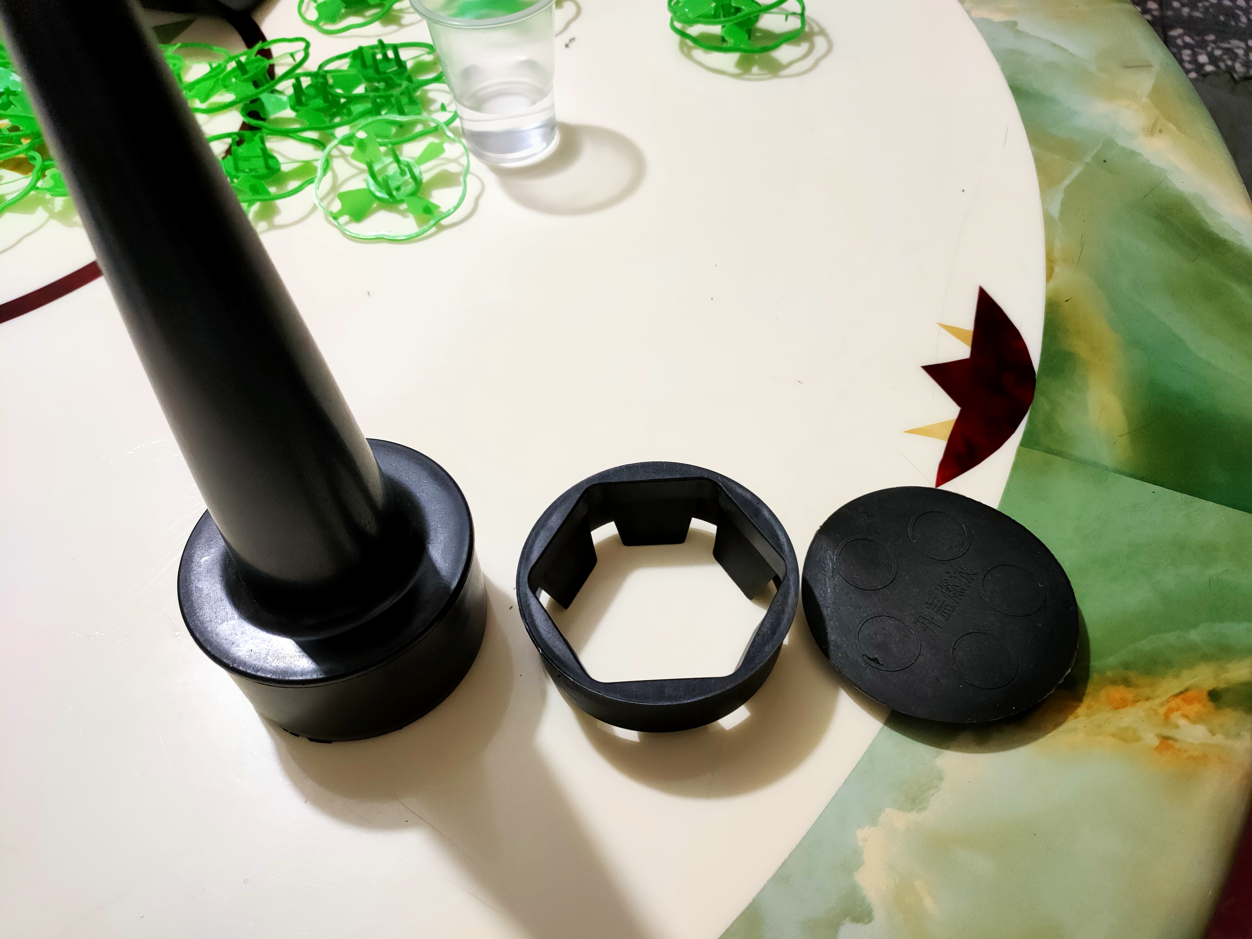 Gatling Gun Plastic Parts Cap And Bottom Cone