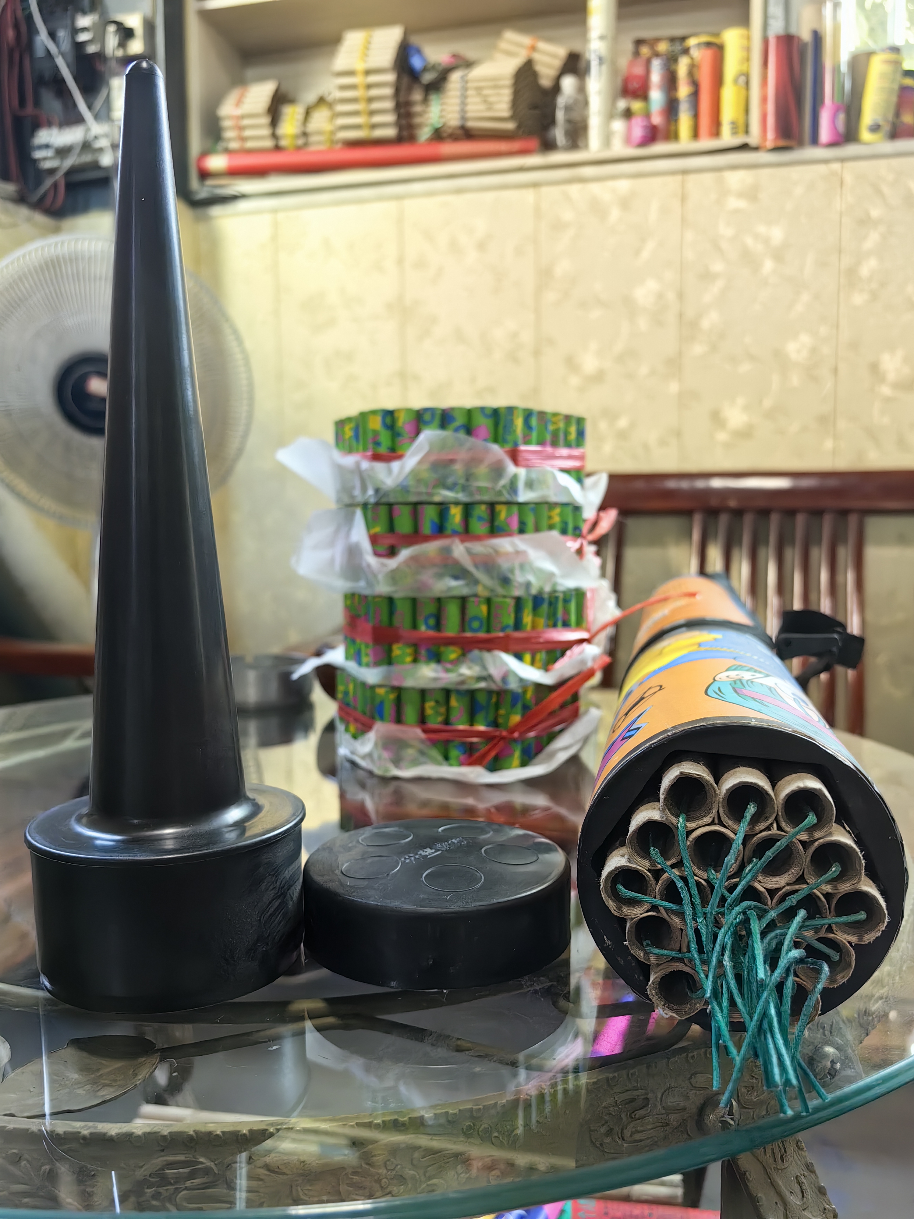 Gatling Gun Plastic Parts Cap And Bottom Cone