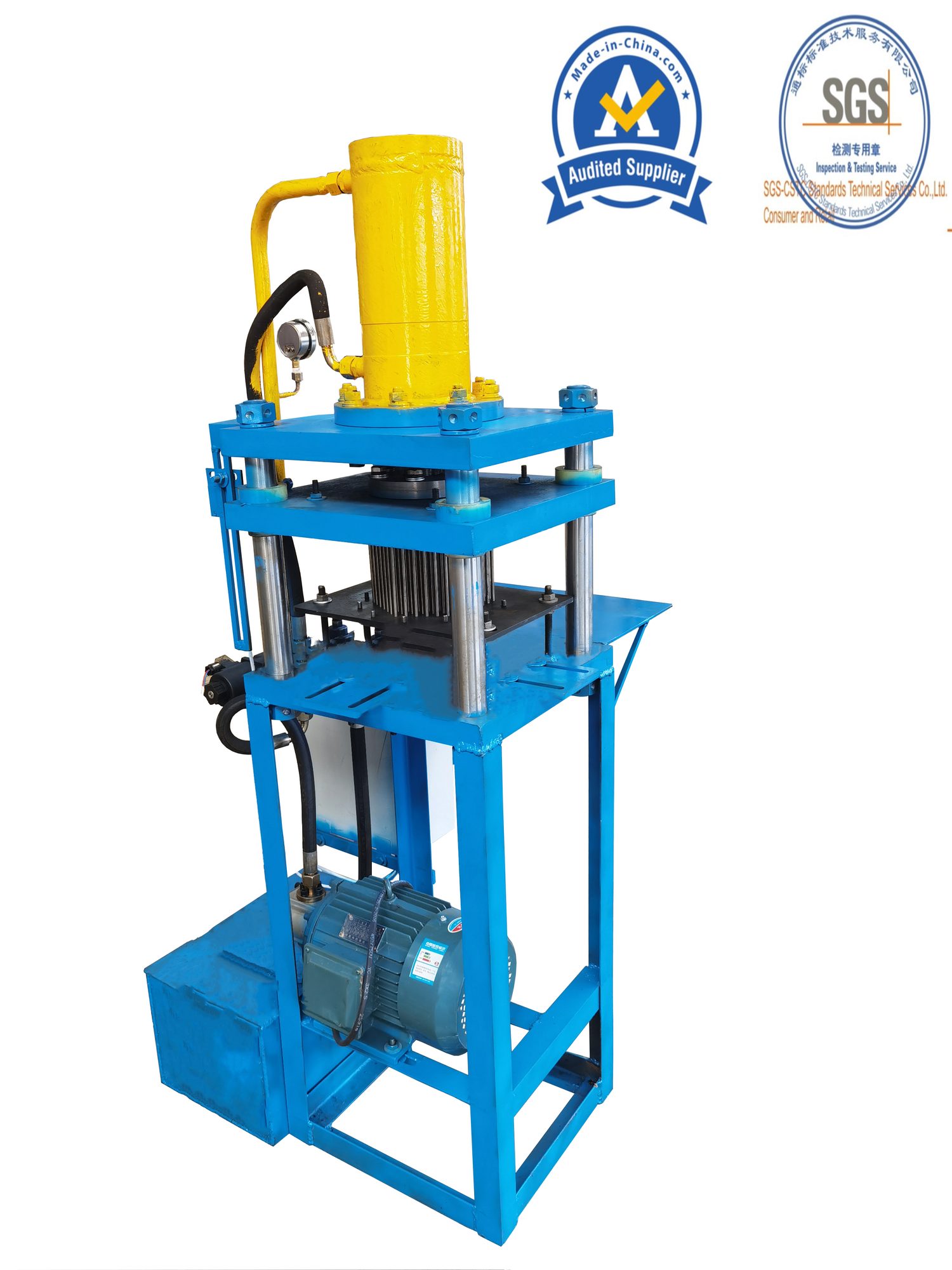 Fireworks mud filling and pressing machine