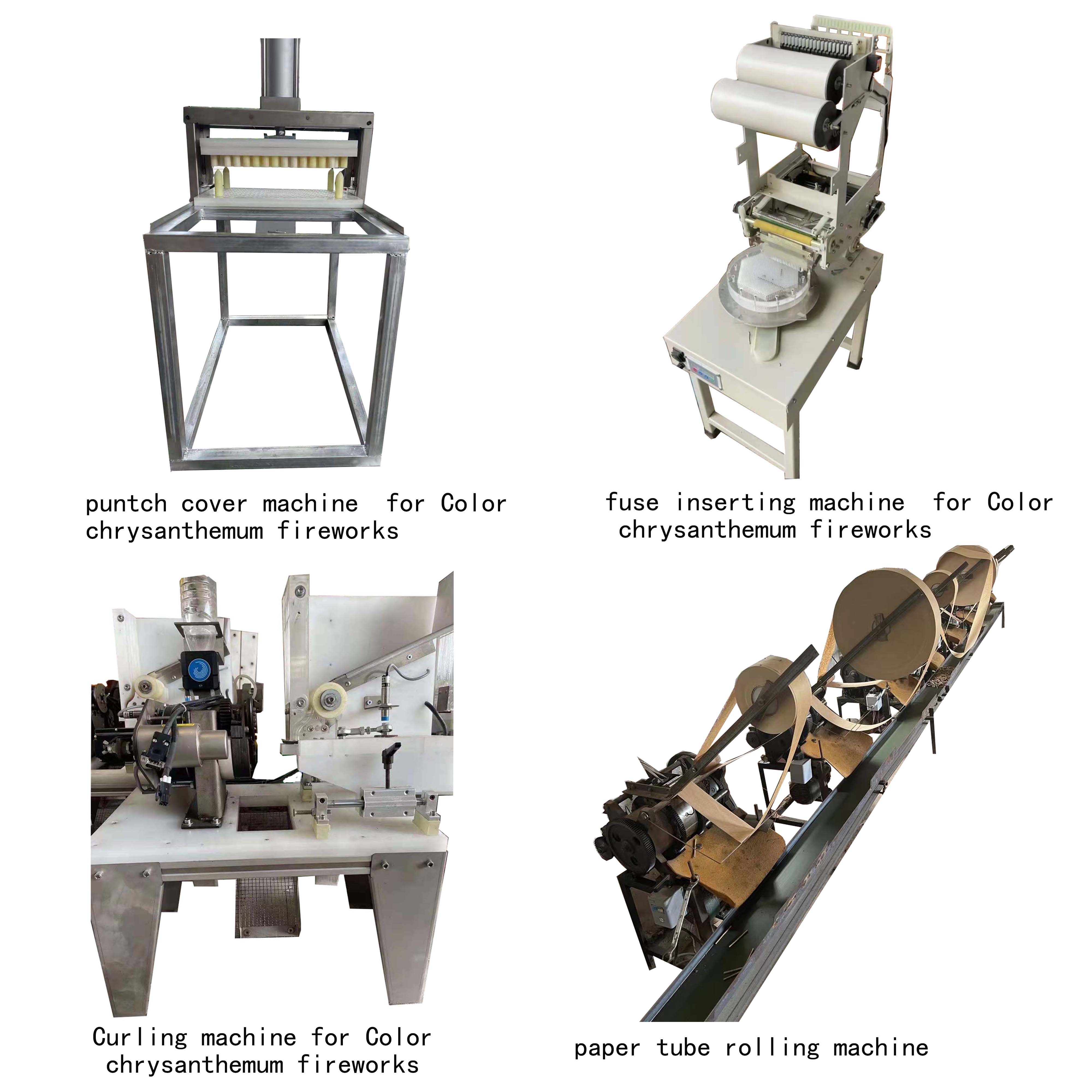 Fireworks Color Chrysanthemum Pushing Paper cover sheet machine